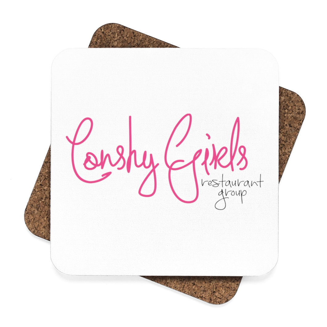 Square Hardboard Coaster Set - 4pcs