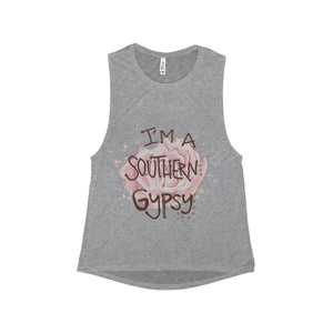 Southern Gypsy - Women's Flowy Scoop Muscle Tank